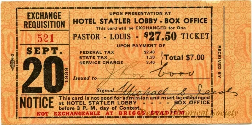 Ticket - Pastor - Louis $27.50 Ticket