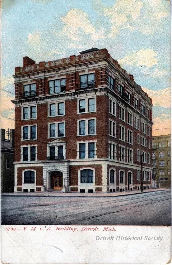 Postcard - Y.M.C.A. Building, Detroit, Mich.