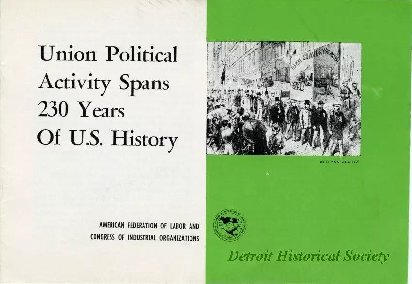 Booklet - Union Political Activity Spans 230 Years of U.S. History