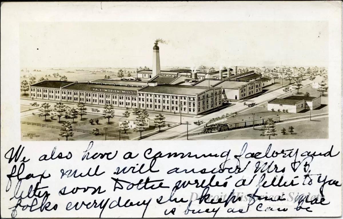 Postcard - Yale Woolen Mills