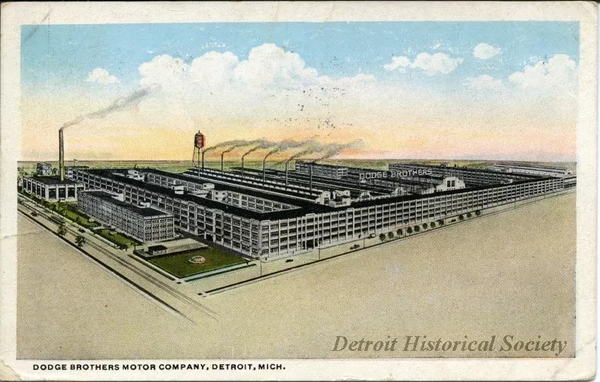 Postcard - Dodge Brothers Motor Company, Detroit Mich.