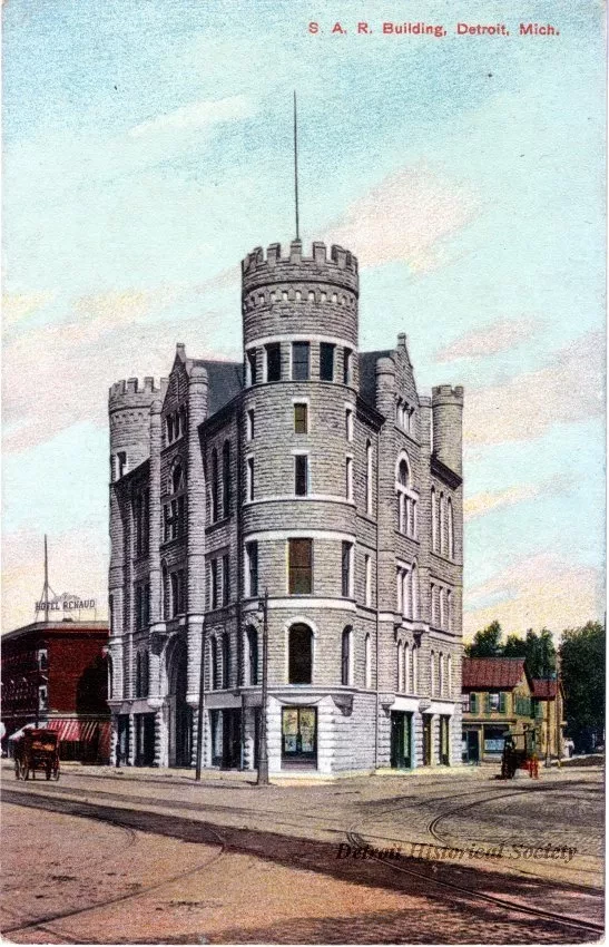 Postcard - S.A.R. Building, Detroit, Mich.