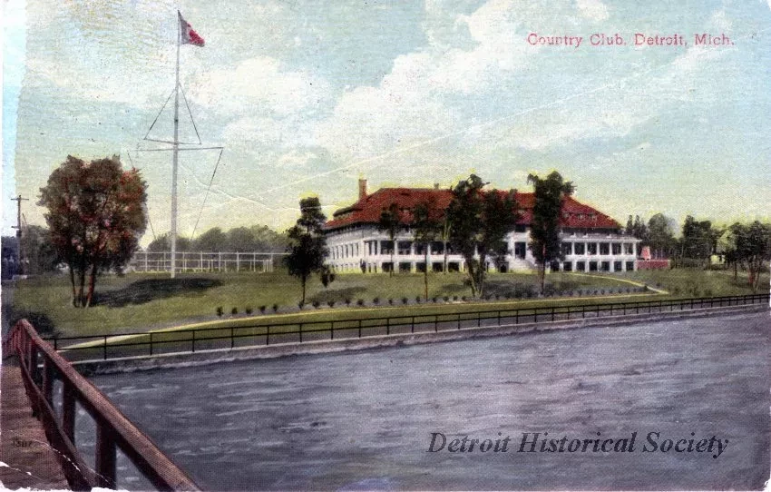 Postcard - Country Club, Detroit, Mich.