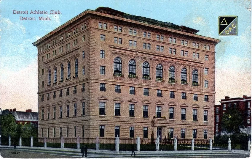 Postcard - Detroit Athletic Club, Detroit, Mich.