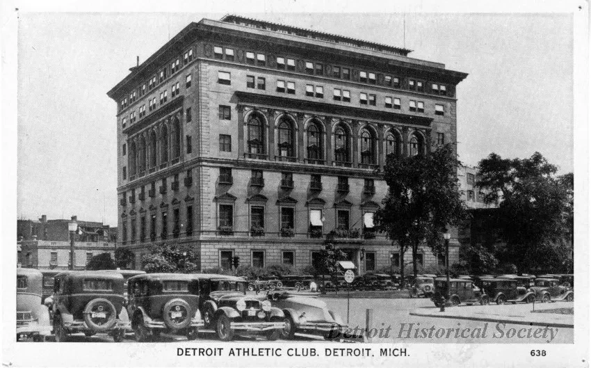 Postcard - Detroit Athletic Club, Detroit, Mich.