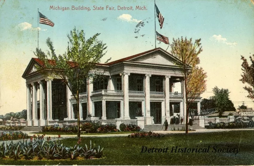 Postcard - Michigan Building, State Fair, Detroit, Mich.