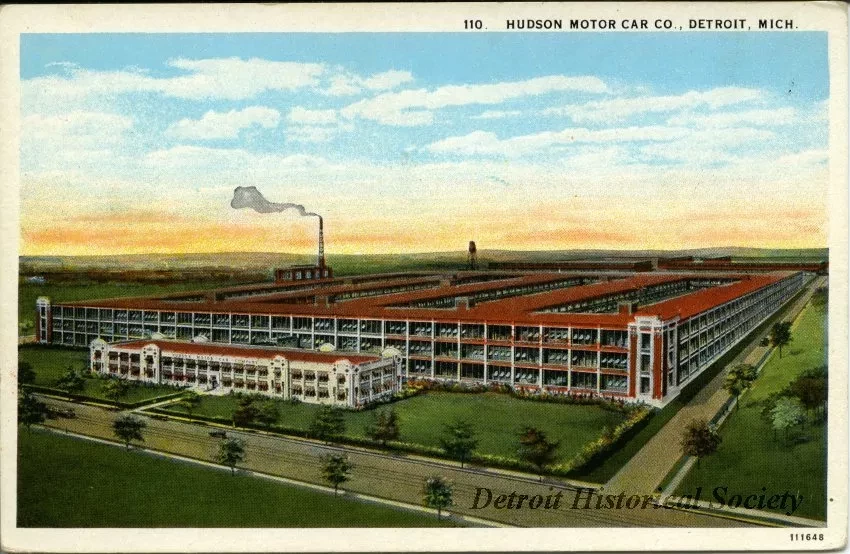 Postcard - Hudson Motor Car Co., Detroit, Mich