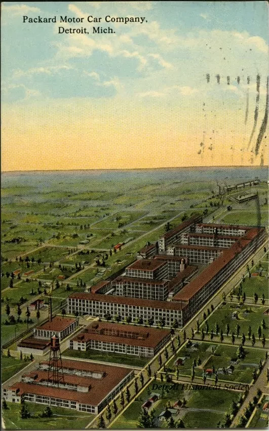 Postcard - Packard Motor Car Company, Detroit Mich.
