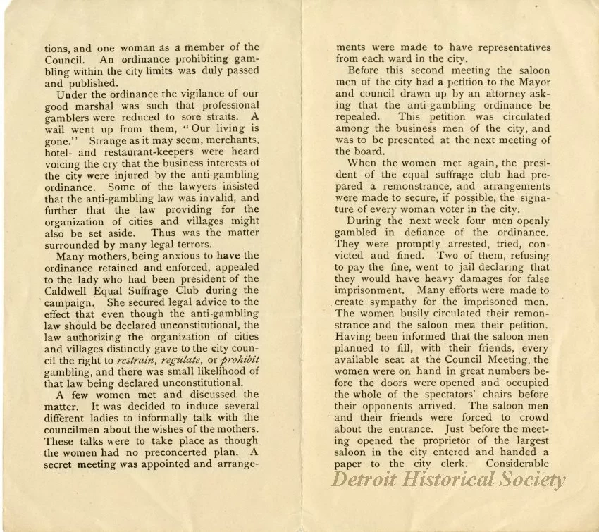 Booklet - When Gamblers "Pray" and Mothers Can "Demand'"