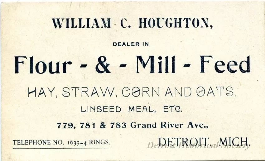 Card, Business - William C. Houghton