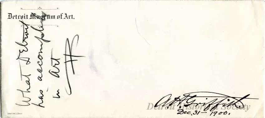 Envelope - What Detroit has Accomplished in Art