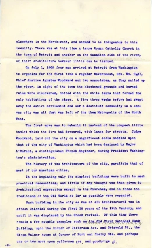 Letter - Rise of Architecture in Detroit