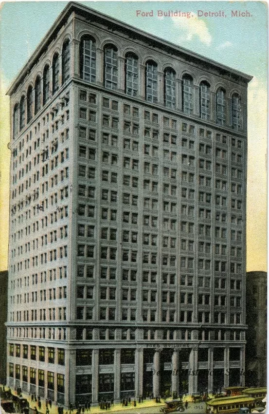 Postcard - Ford Building, Detroit, Mich. - Ford Building, Detroit, Mich.