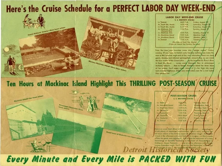 Brochure - D&C Cruises, 1. Labor Day Weekend Cruise