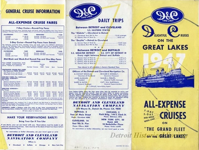 Brochure - D&C Delightful Cruises on the Great Lakes