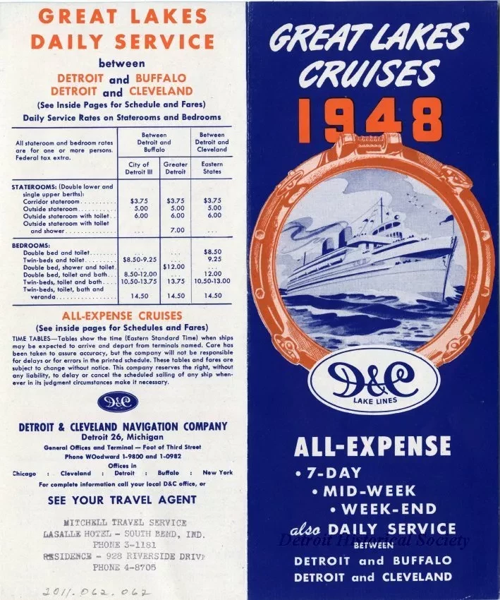 Brochure - Great Lakes Cruises 1948