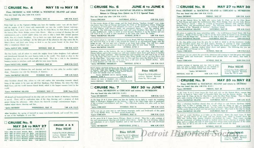 Brochure - D&C Graduation Cruises, Class of '49