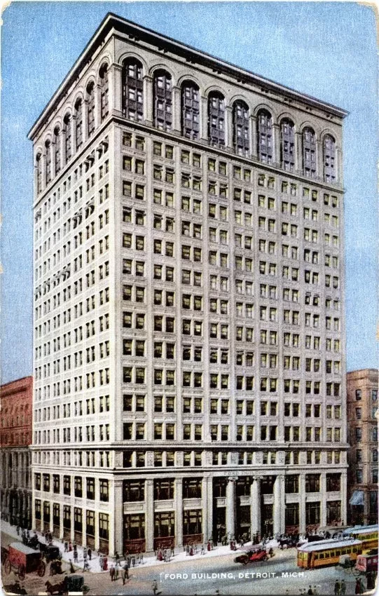 Postcard - Ford Building, Detroit, Mich. - Ford Building, Detroit, Mich.