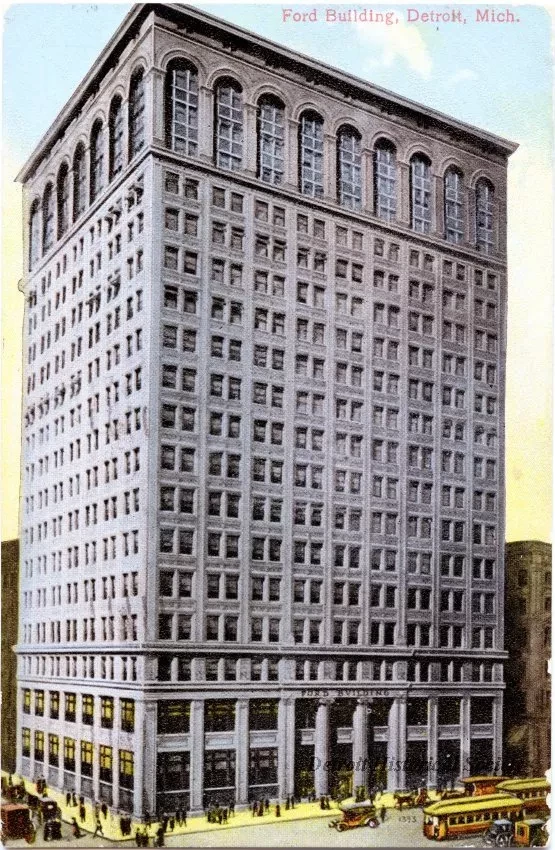 Postcard - Ford Building, Detroit, Mich. - Ford Building, Detroit, Mich.
