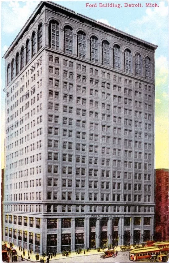 Postcard - Ford Building, Detroit, Mich. - Ford Building, Detroit, Mich.