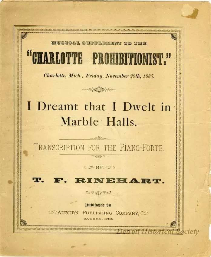 Music, Sheet - I Dreamt that I Dwelt in Marble Halls