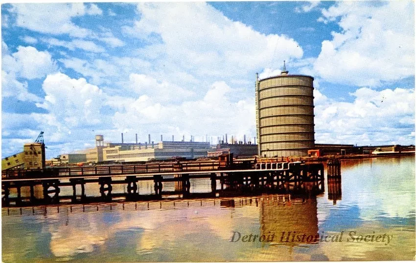 Postcard - The Ford Motor Company, River Rouge Plant, Dearborn, Michigan - Ford Motor Company, River Rouge Plant