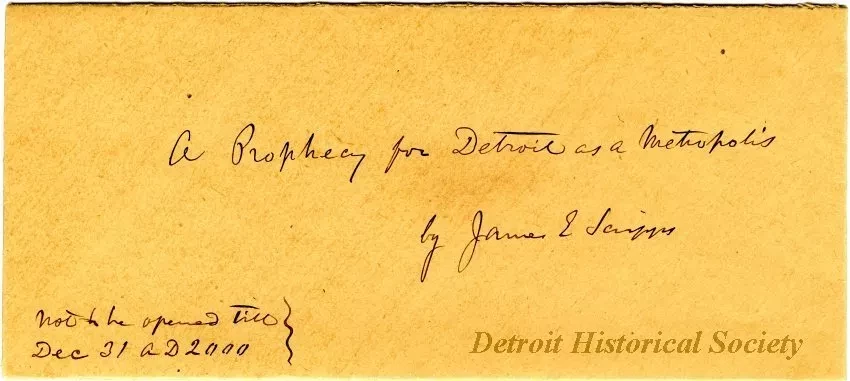 Envelope - A Prophecy for Detroit as a Metropolis