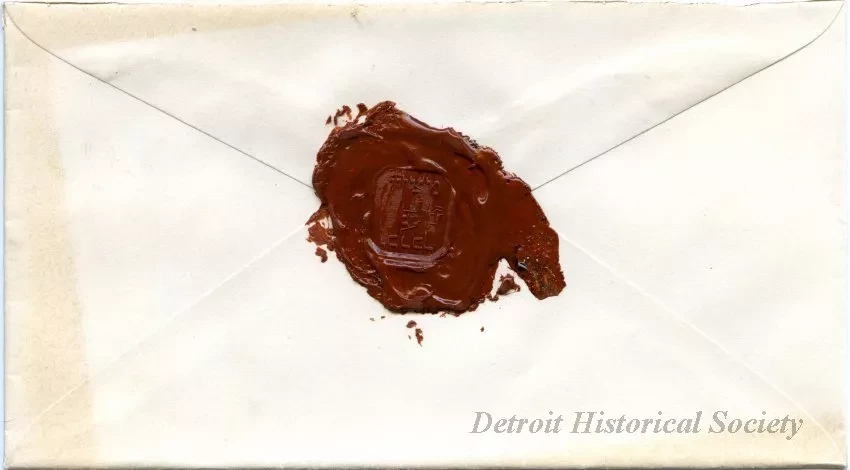 Envelope - Recollections of Practice of Medicine in Detroit