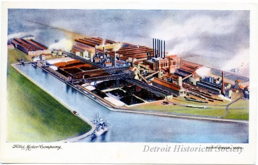 Postcard - Ford Motor Company, River Rouge, Mich. - Ford Motor Company, River Rouge, Mich.