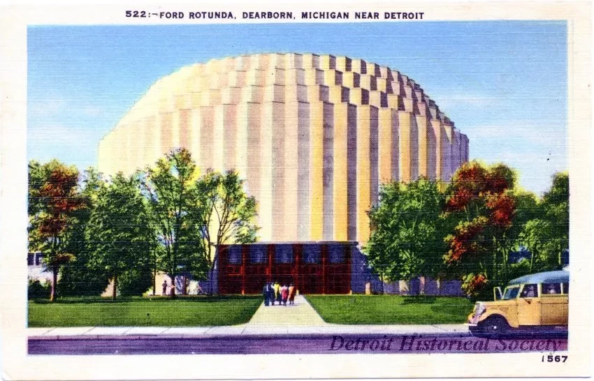 Postcard - Ford Rounda, Dearborn, Michigan Near Detroit - Ford Rotunda, Dearborn, Michigan