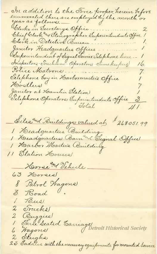 Letter - Metropolitan Police Commission