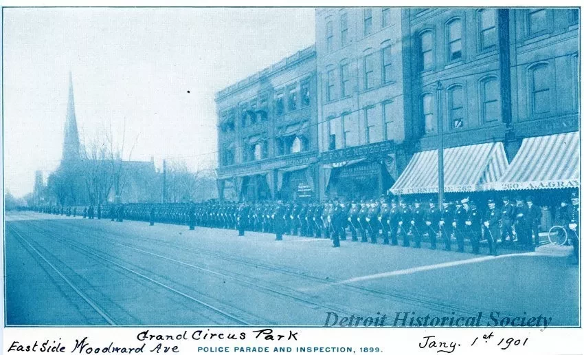 Picture - Police Parade and Inspection, 1899