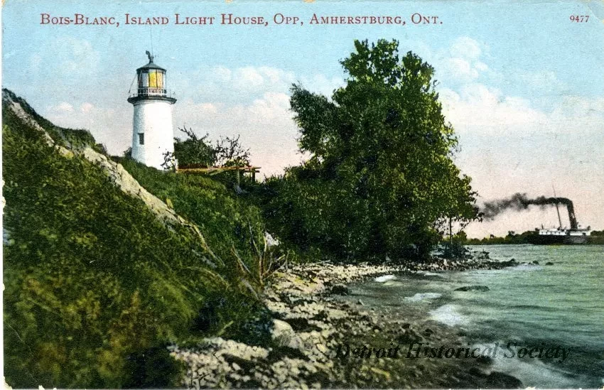 Postcard - Bois-Blanc, Island Light House, Opp, Amherstburg, Ont.