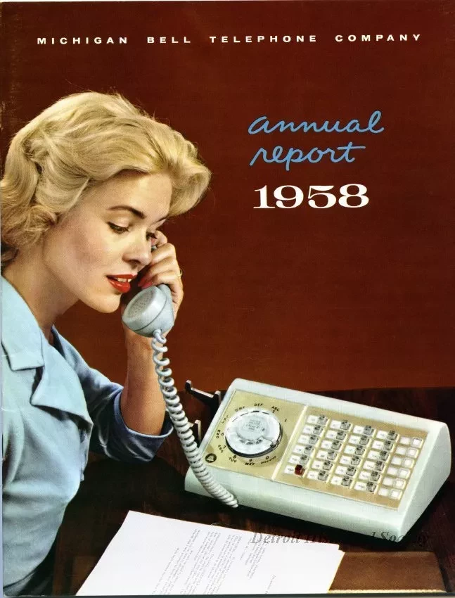Report, Annual - Michigan Bell Telephone Company Annual Report 1958