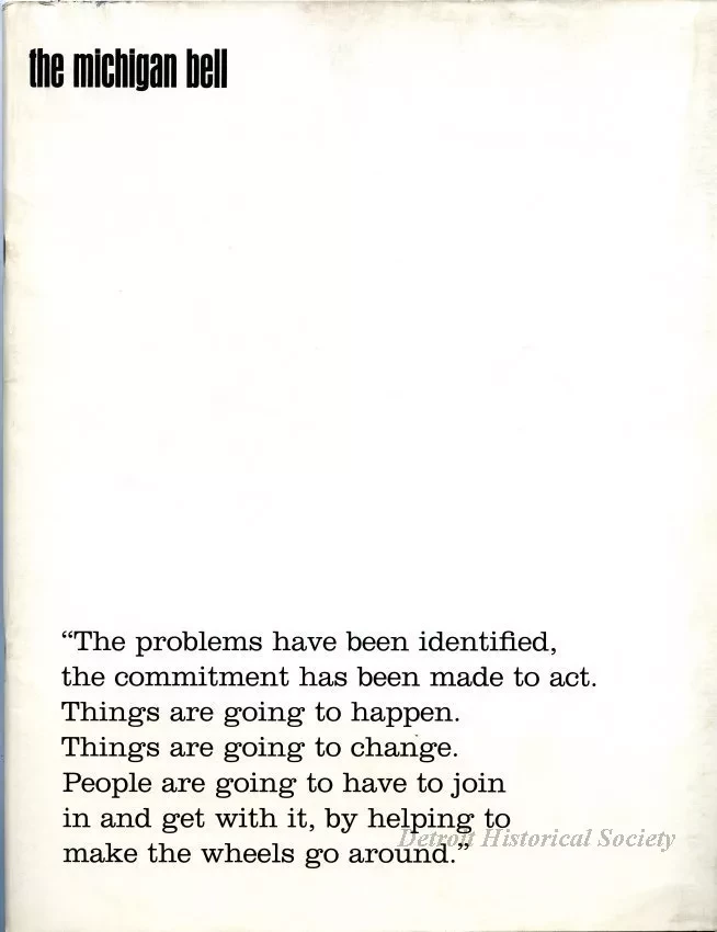 Booklet - The Michigan Bell