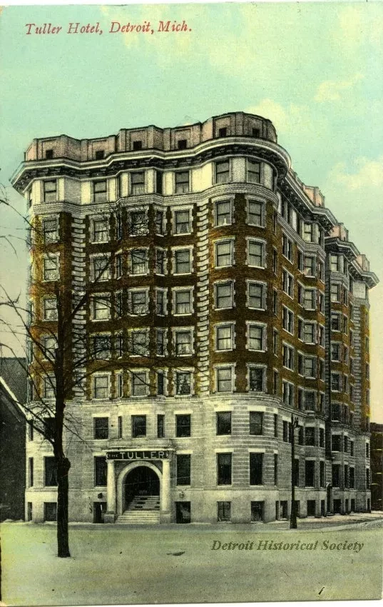 Postcard - Tuller Hotel, Detroit, Mich.