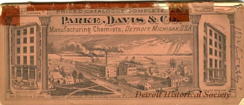 Catalog - Parke, Davis & Co. Manufacturing Chemists, Detroit, Michigan, U.S.A., Priced Catalogue Complete, 1886