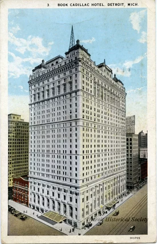 Postcard - Book Cadillac Hotel, Detroit, Mich.