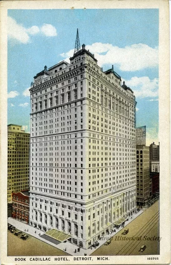 Postcard - Book Cadillac Hotel, Detroit, Mich.