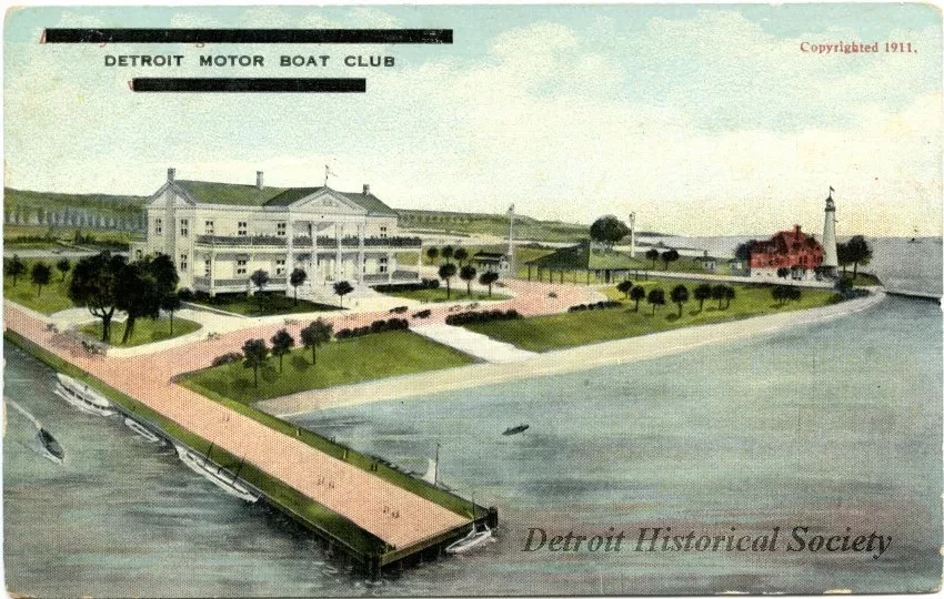 Postcard - Detroit Motor Boat Club - Detroit Motor Boat Club