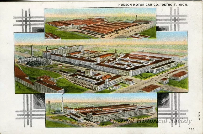 Postcard - Hudson Motor Car Co., Detroit, Mich.