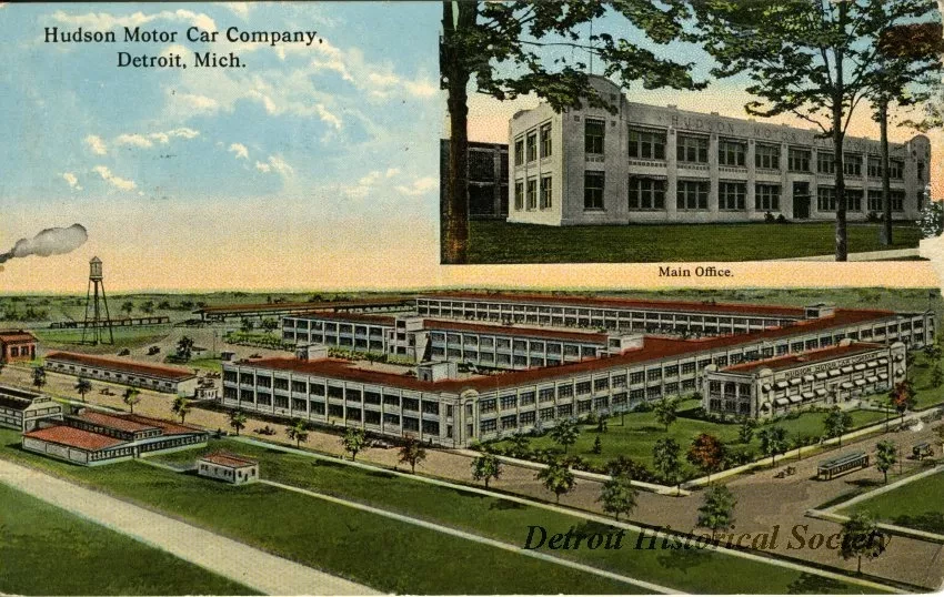 Postcard - Hudson Motor Car Company, Detroit, Mich.