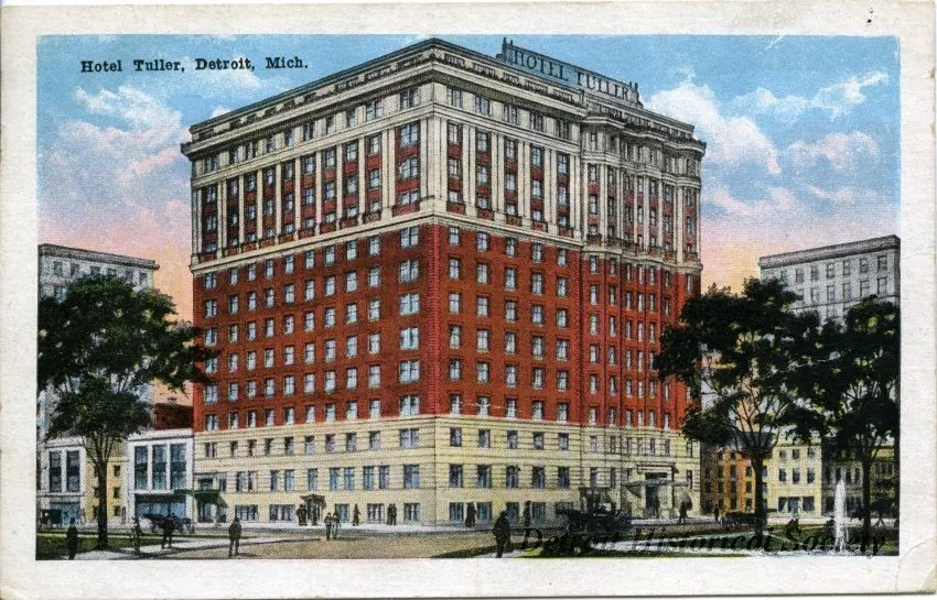 Postcard - Hotel Tuller, Detroit, Mich.