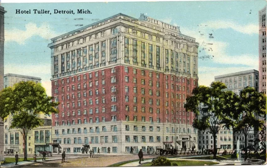 Postcard - Hotel Tuller, Detroit, Mich.