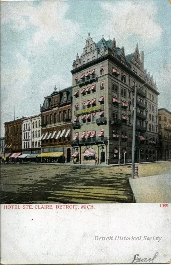 Postcard - Hotel Ste. Claire, Detroit, Mich.