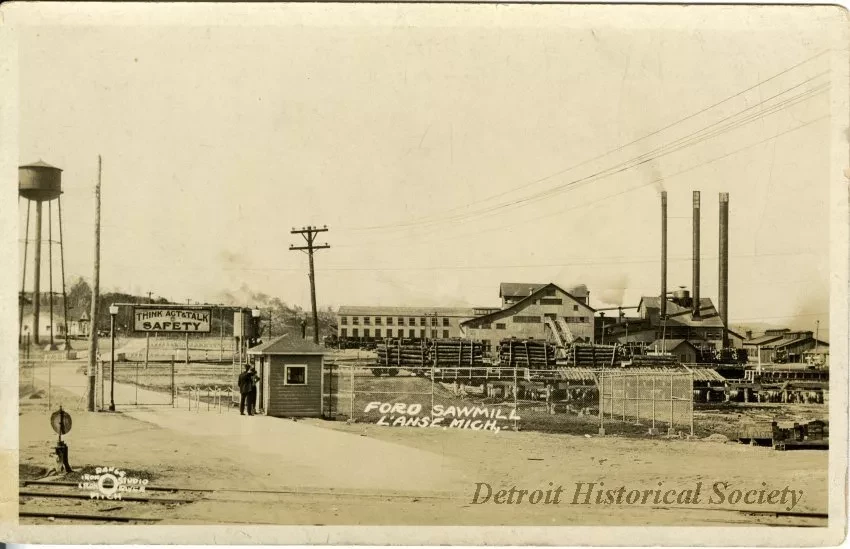 Postcard - Ford Sawmill, L'Anse, Mich.