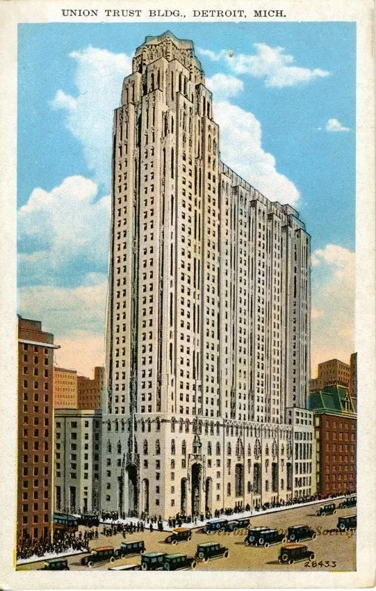 Postcard - Union Trust Bldg., Detroit, Mich.