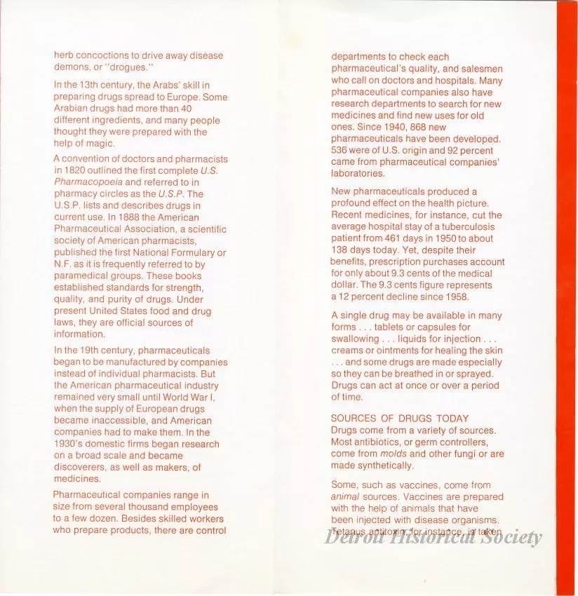 Brochure - The Drug Industry--A Story With No End