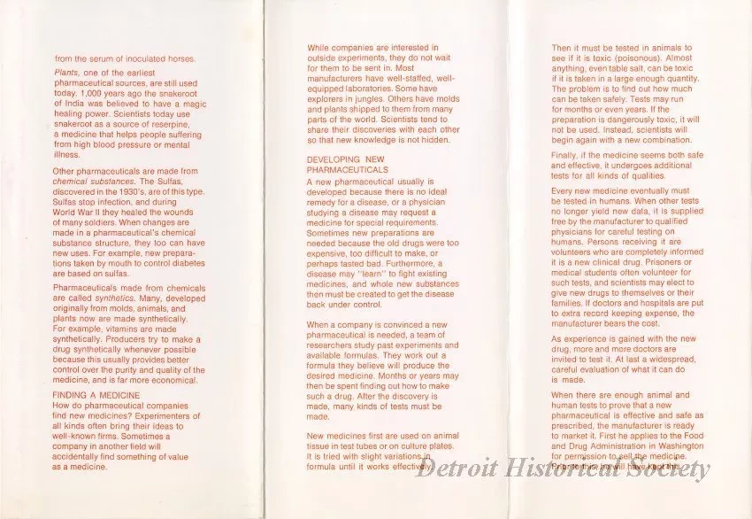 Brochure - The Drug Industry--A Story With No End