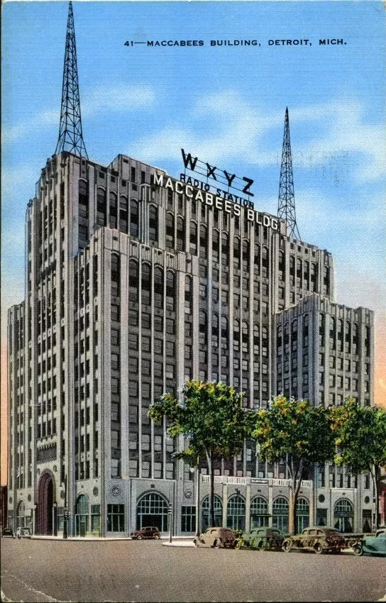 Postcard - Maccabees Building, Detroit, Mich.